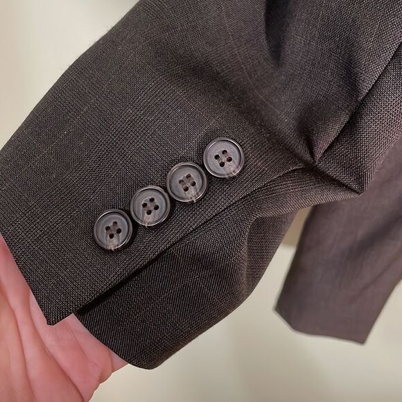 Lauren Ralph Lauren Two Button 100% Wool Blazer Sports Coat Brown Mens Size 41R - Picture 6 of 10